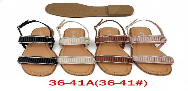 Pleated Rhinestone-Trimmed Ankle Strap Slingback Flat Sandals