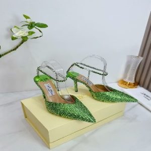 Amina Muaddi Begum Satin Slingback Pumps