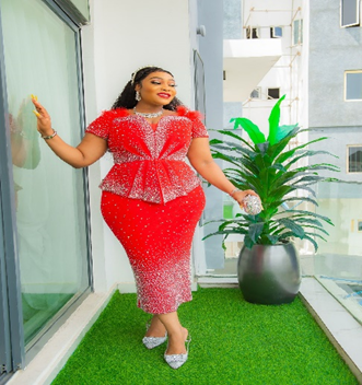 Rafiyat - Jack - PPC: The Scarlet Sparkle Peplum dress