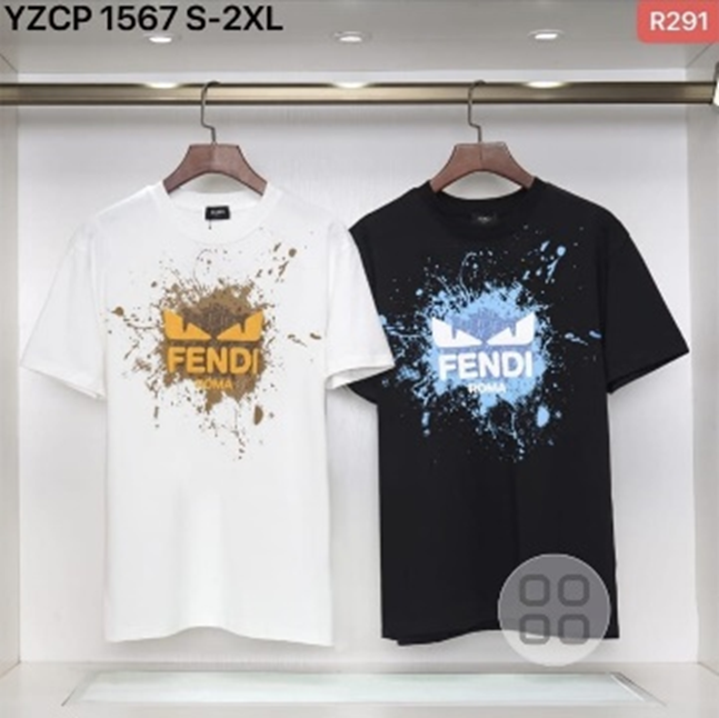 Fendi Monster Eyes Paint Splatter Graphic T-shirt (YZCP 1567)
