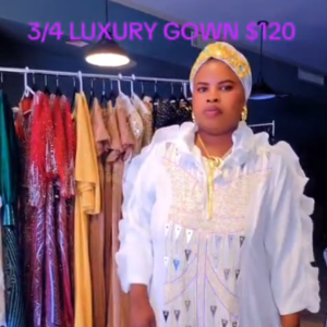 3/4 Luxury Gown