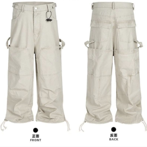 MIJKO Men's Tactical Utility Parachute Cargo Pants with Drawstring Hems (MIJK 11451 / 8517)