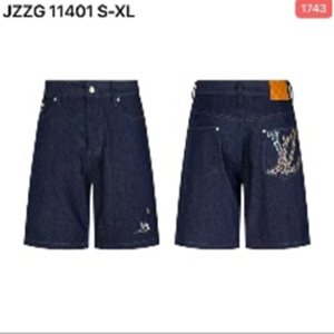 Louis Vuitton Men's Monogram Origami Paper Plane Raw Denim Short-Sleeve Shirt & Shorts Set (JZZG 11501 / 11401)